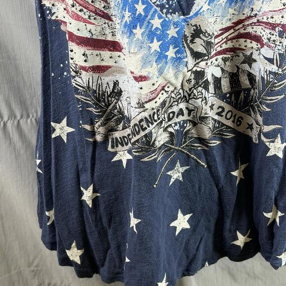 Rock & Republic Racerback Tank Top Freedom American Eagle Embellished XL READ - Picture 5 of 9